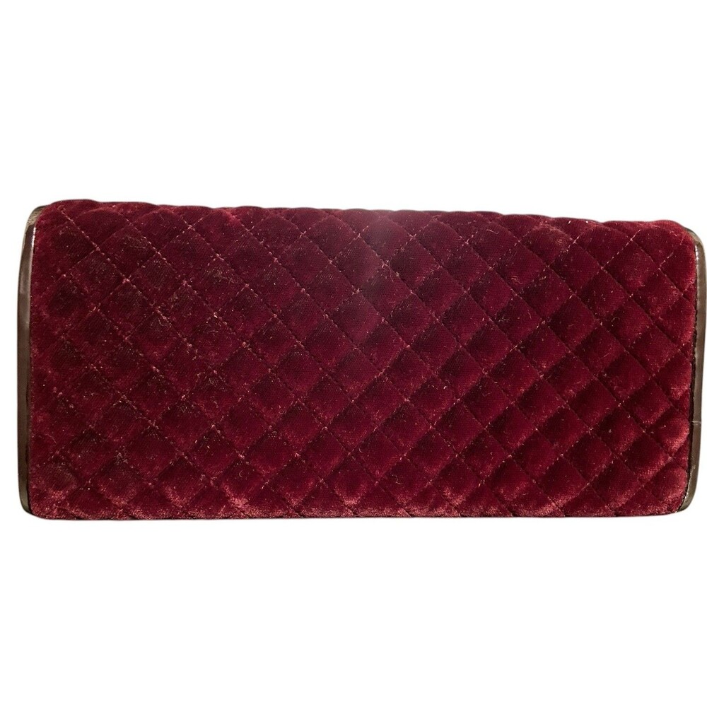 Quilted Velvet CLUTCH ORGANIZER Sonia Red OFF SAKS 5TH AVENUE - Picture 4 of 9